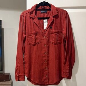 Abercrombie & Fitch Rust Flannel Shirt